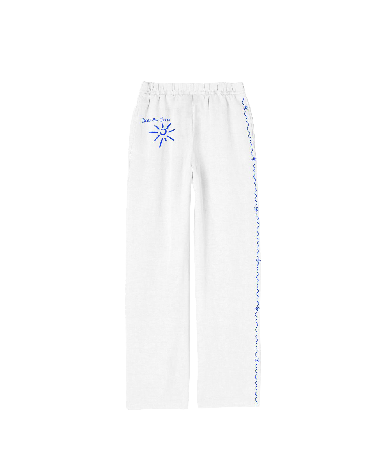 Pantalon rayé Blanc – vue de dos Détail soigné et coupe droite, parfait pour les journées ensoleillées et les fins d’après-midi dorées.