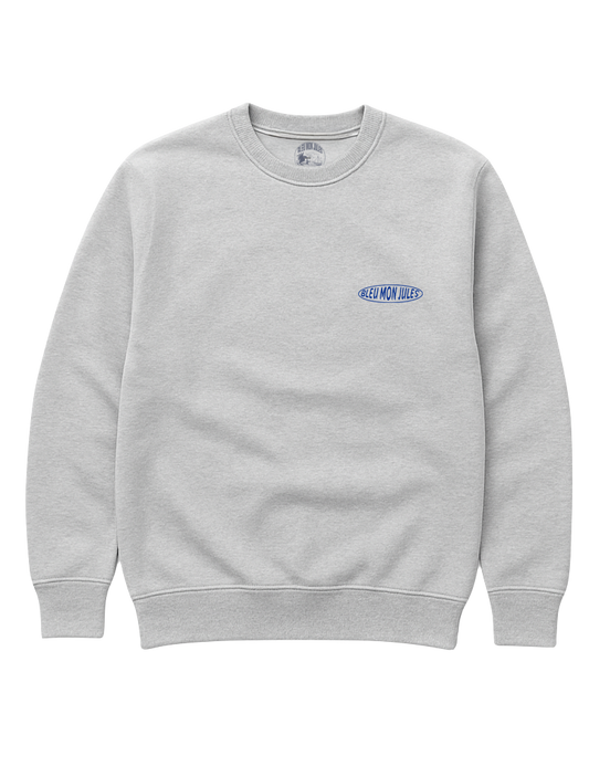 sweatshirt gris avec col rond vue face