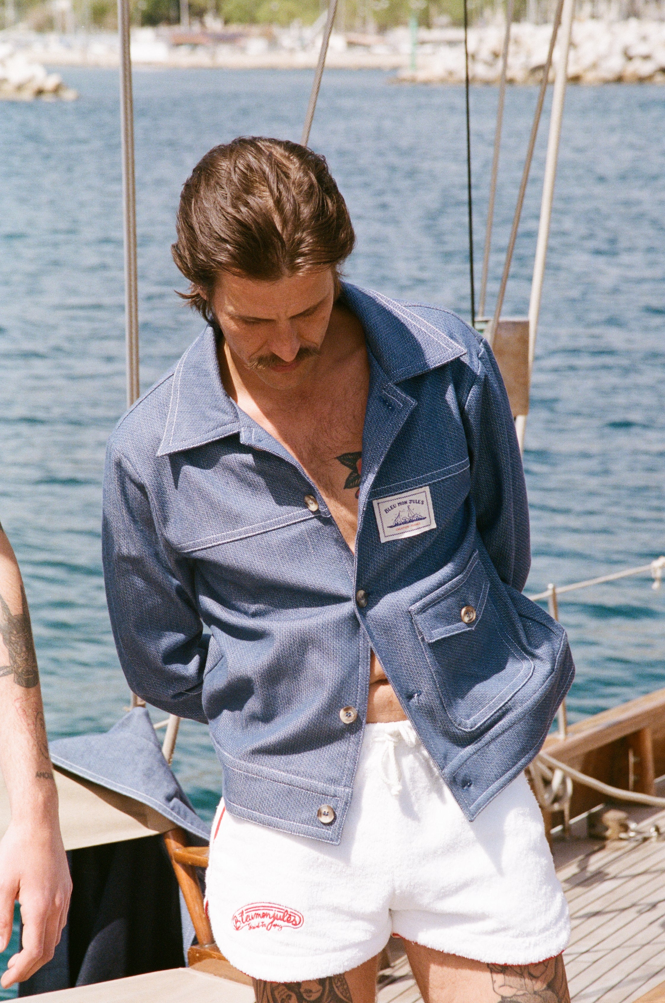 Veste bleu création - 4