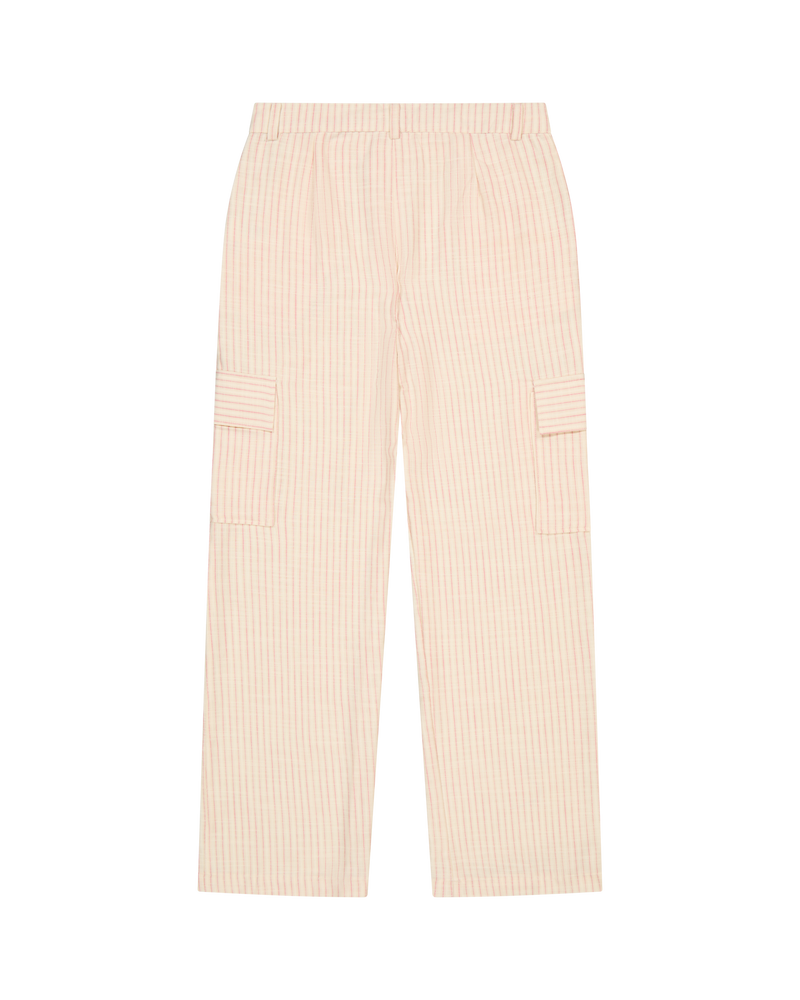 Pantalon Rouge Rayé