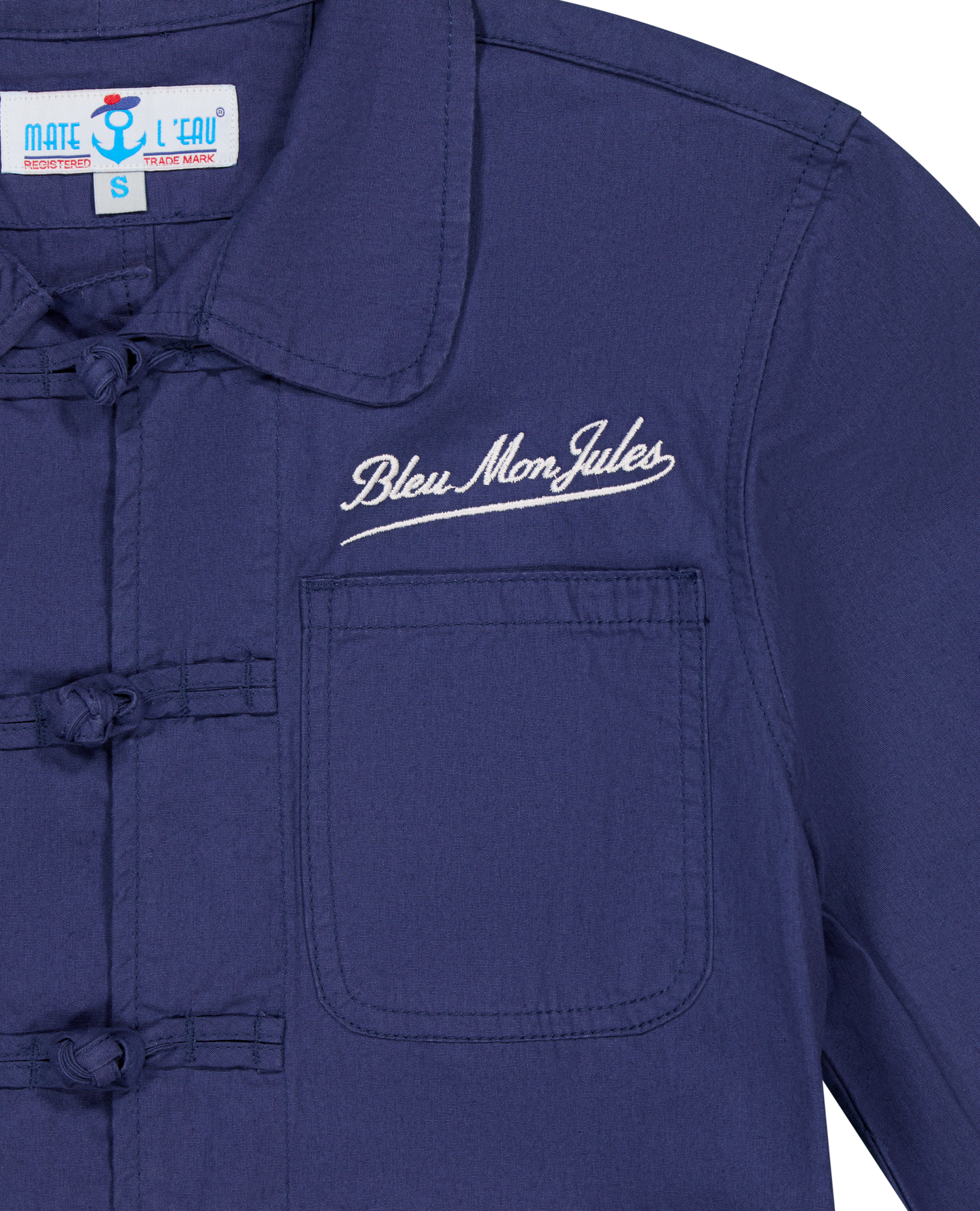 China Blue Jacket - Size XS — Blue, Indigo cotton — photo 4