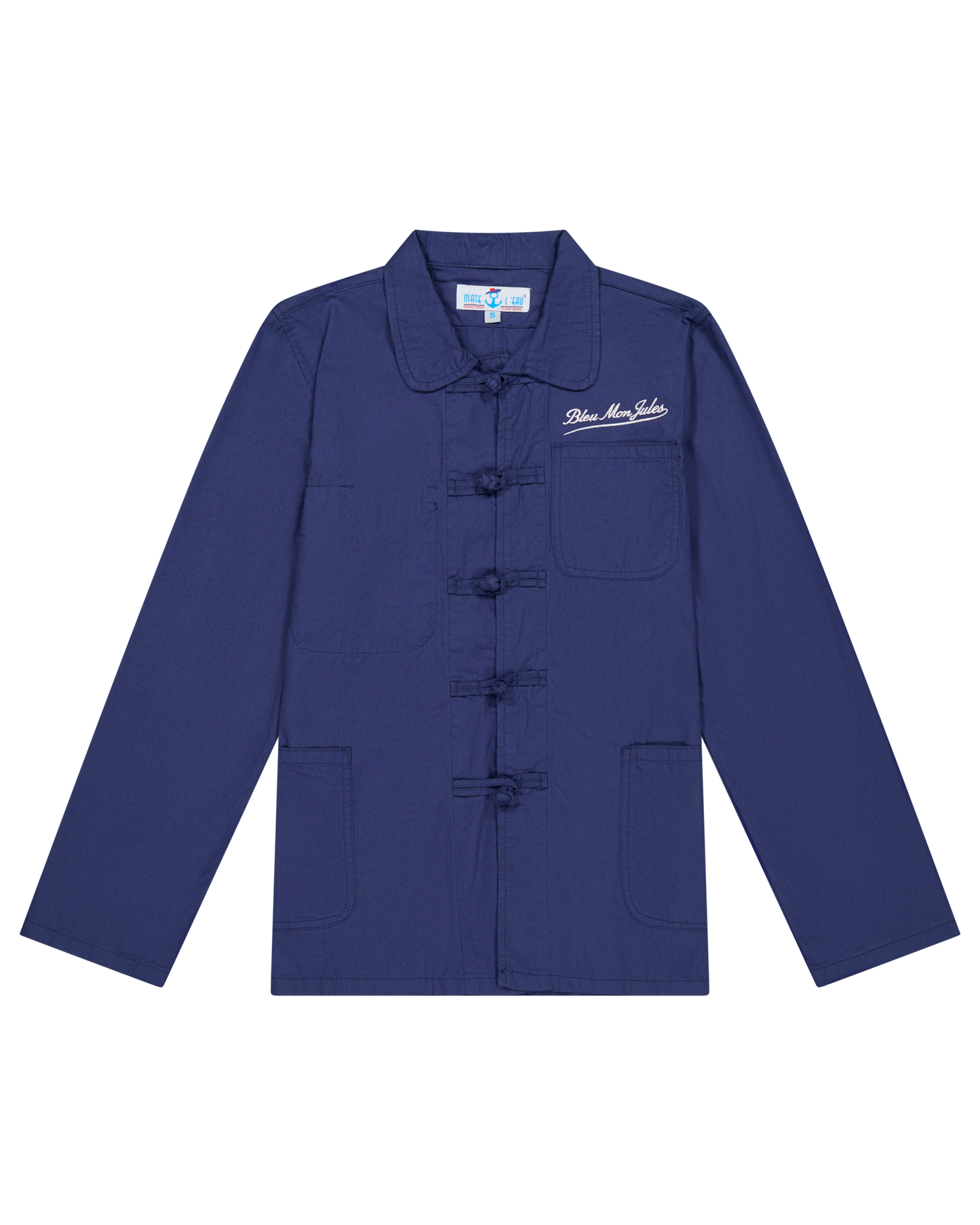 China Blue Jacket - Size XS — Blue, Indigo cotton — photo 2
