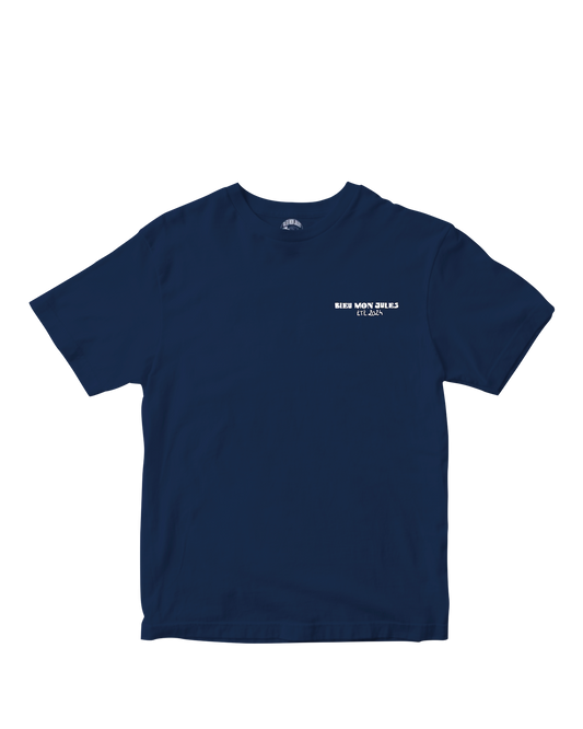 T-shirt bleu Ponche Ponche 2024 face - manches courtes