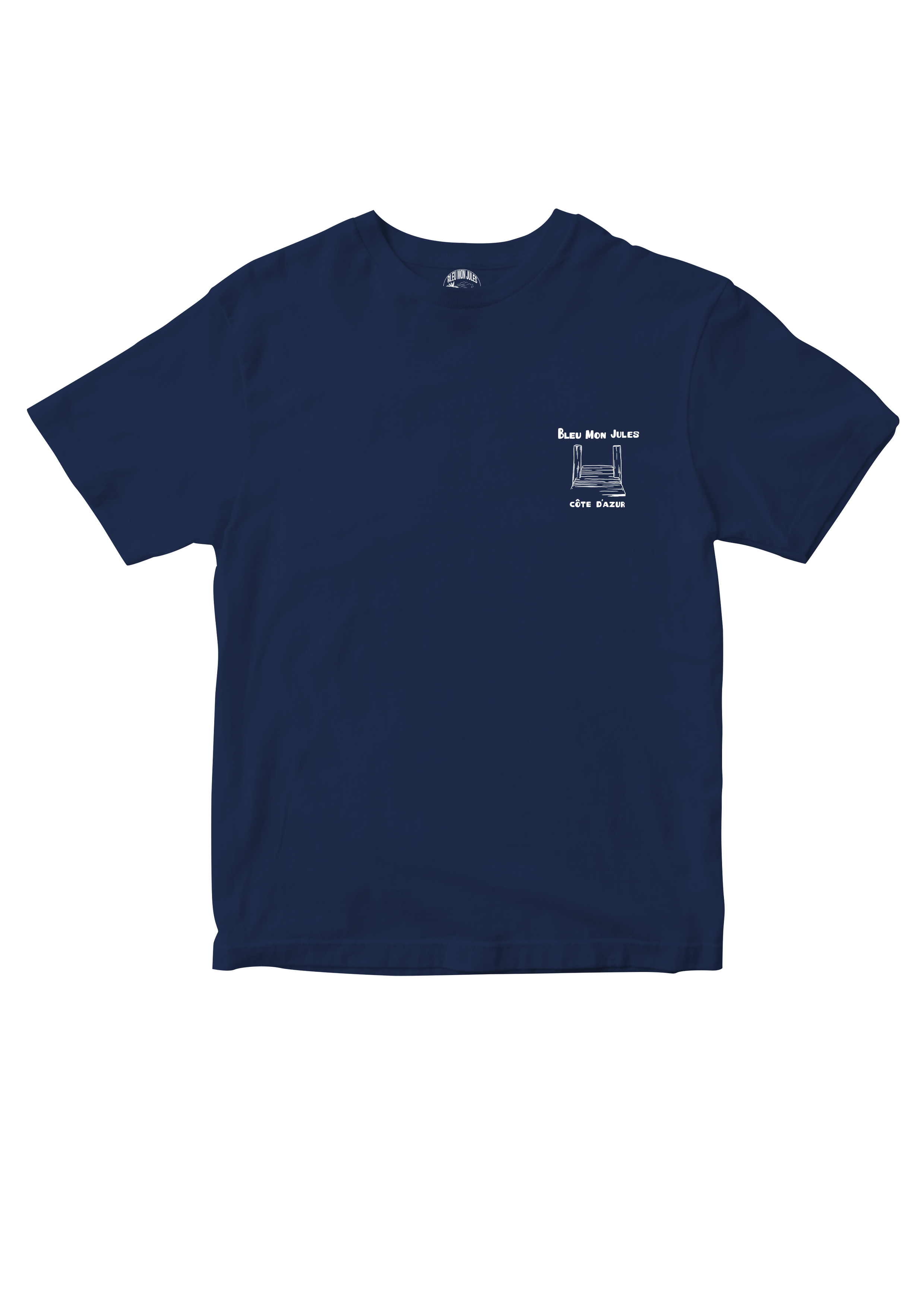 T-shirt Ponche - Bleu marine - 220g - S — Bleu marine, 220g — photo 2