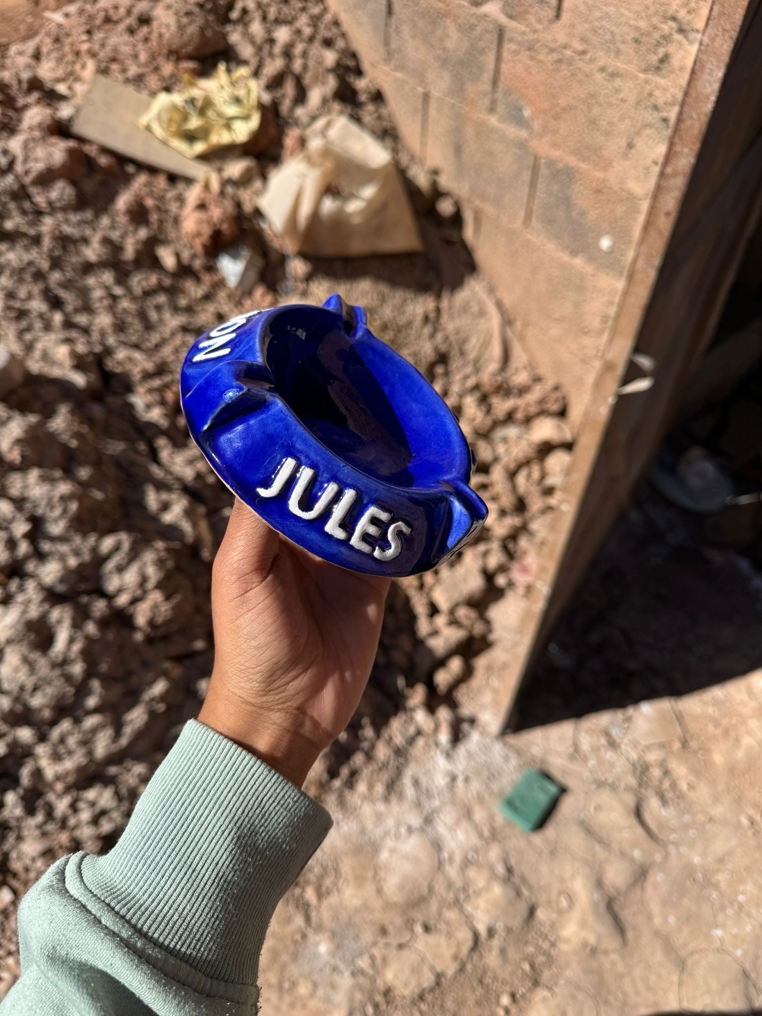 Cendrier bleu marocain - Bleu Mon Jules