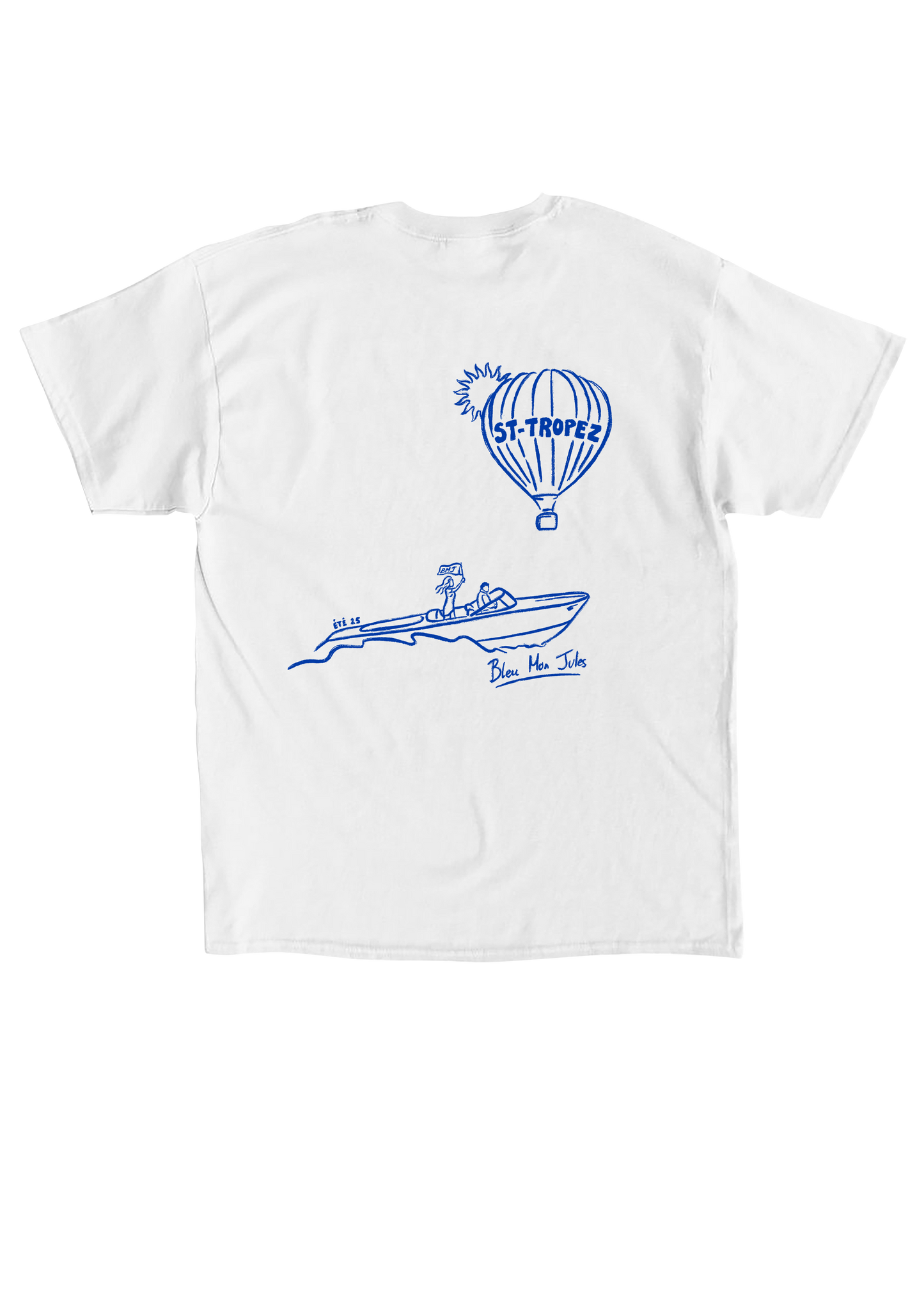 T-shirt manches courtes blanc Montgolfière dos