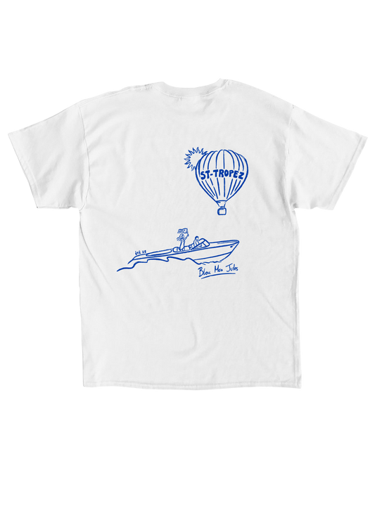 T-shirt manches courtes blanc Montgolfière dos