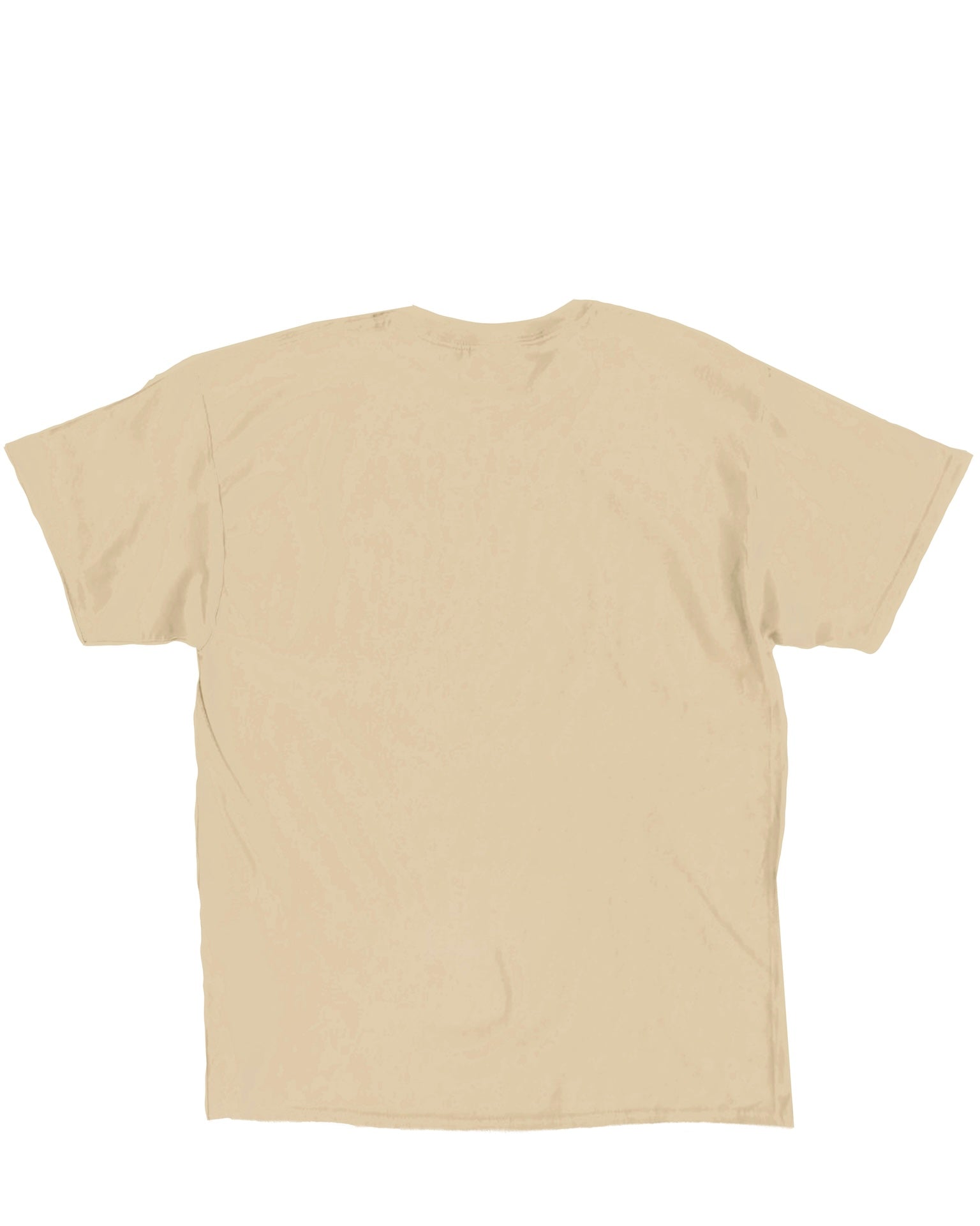 T-shirt beige manches courtes bleu Pampelonne face