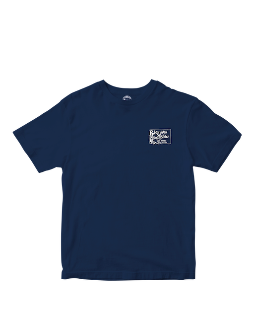 T-shirt bleu Ancre Bleu face - manches courtes