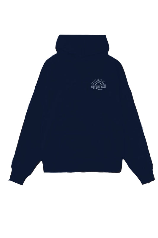 Sweat à capuche bleu Club Mer face