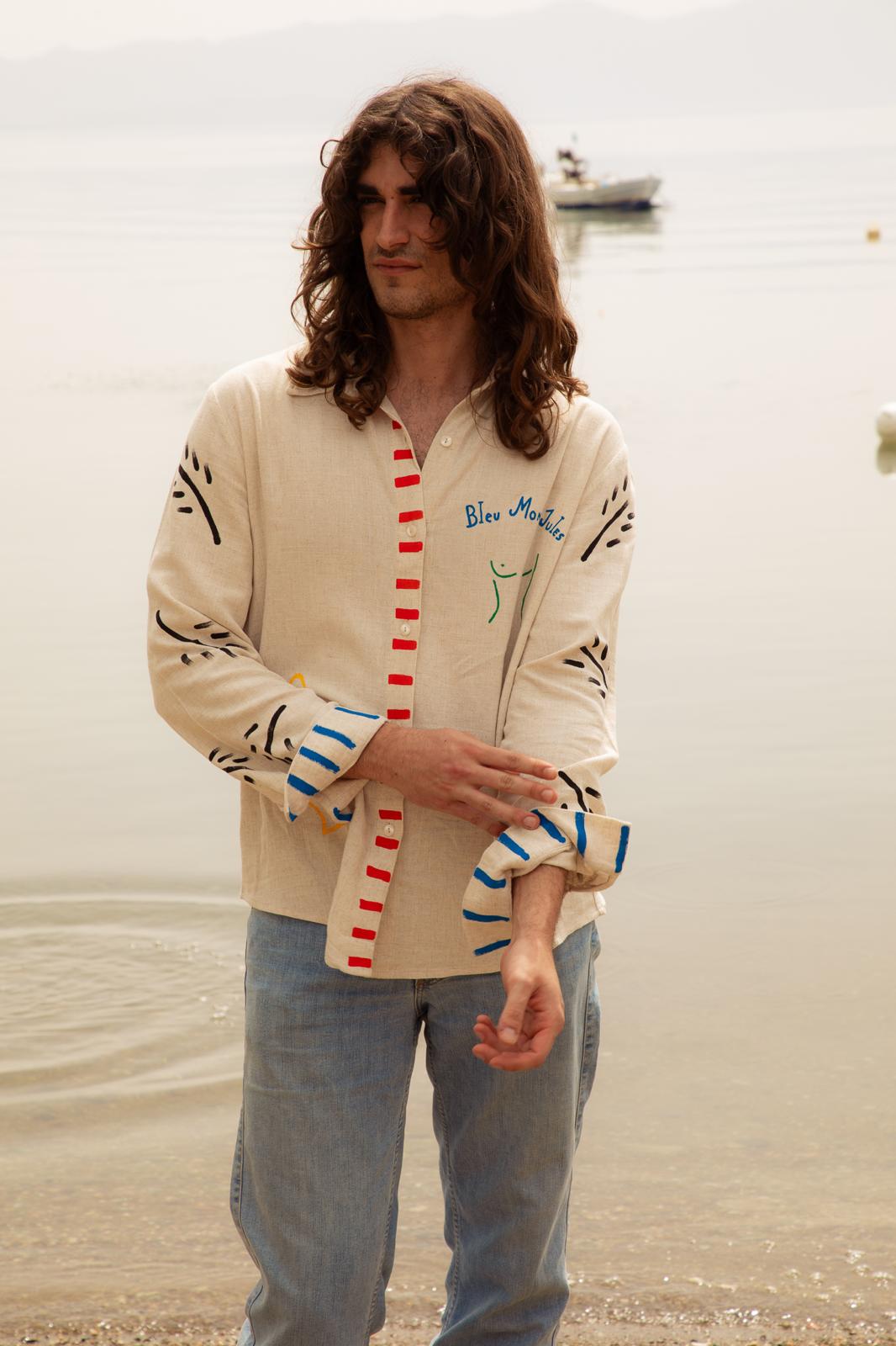 Mise en situation Chemise Pélion portée par un modèle homme