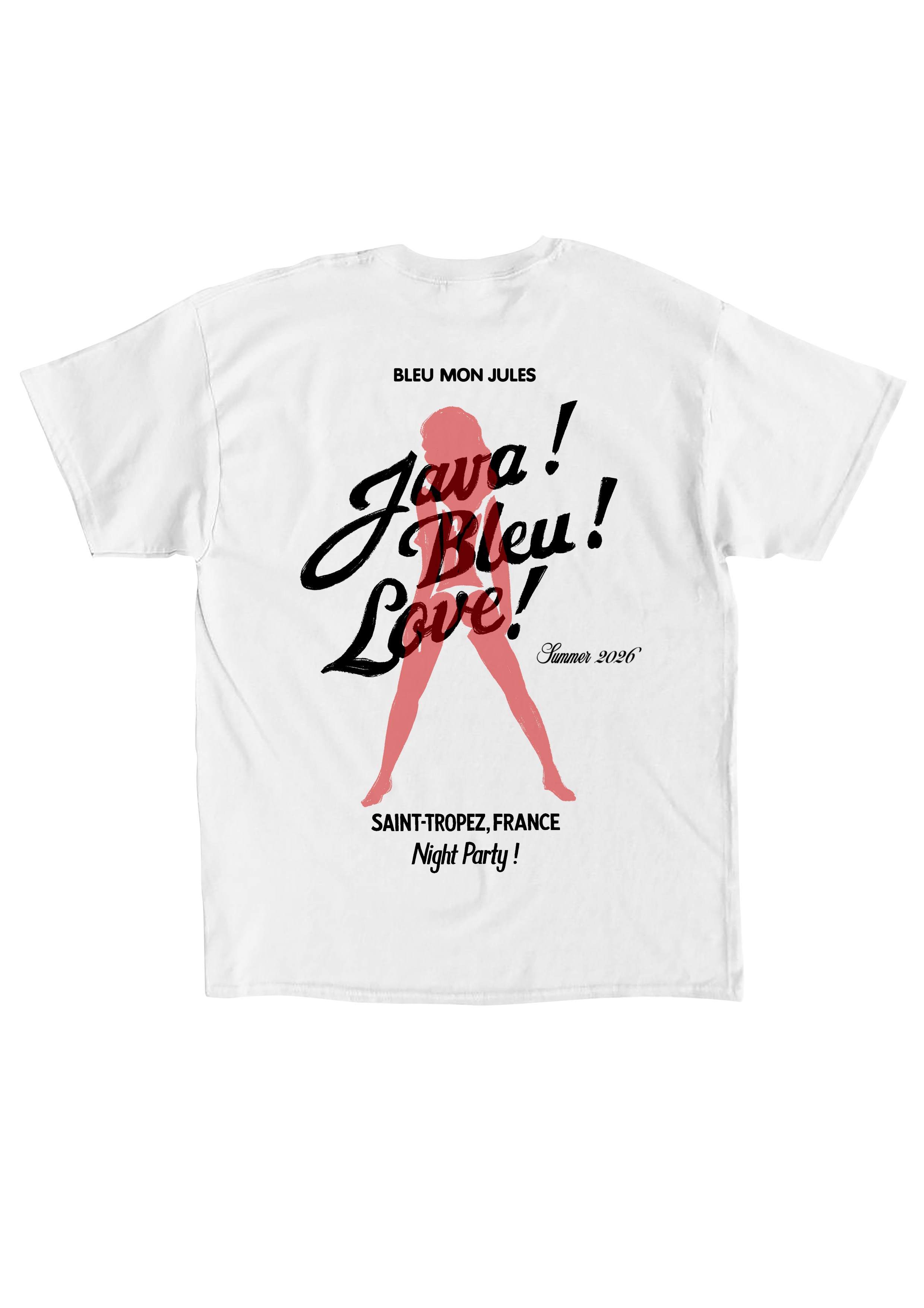 Java Blue T-shirt 2026 - White - Oversize