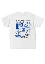 Carré Bleu - Blanc - XS