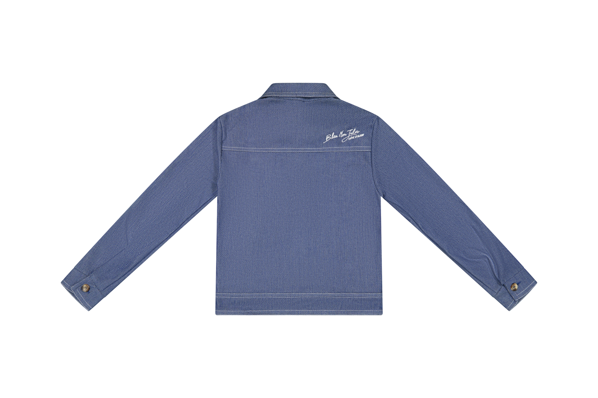 Veste bleu création - Denim retourné - S — photo 3