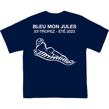 T-shirt Bleu de Bleu dos - manches courtes