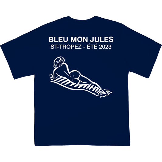T-shirt Bleu de Bleu dos - manches courtes
