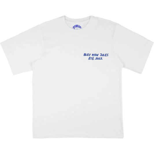 T-shirt blanc Riva face - manches courtes